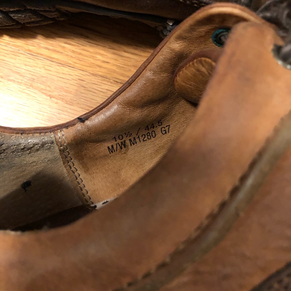 Born Bushveld Lace Up 2 Toned Brown Shoes Size 10.5 - Picture 8 of 10
